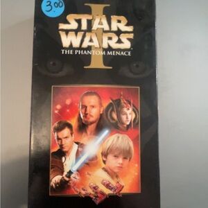 Star Wars The Phantom Menace VHS - Black and Gold
